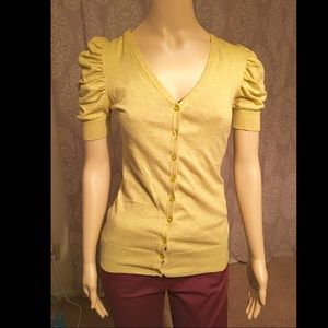 Puff sleeve cardigan